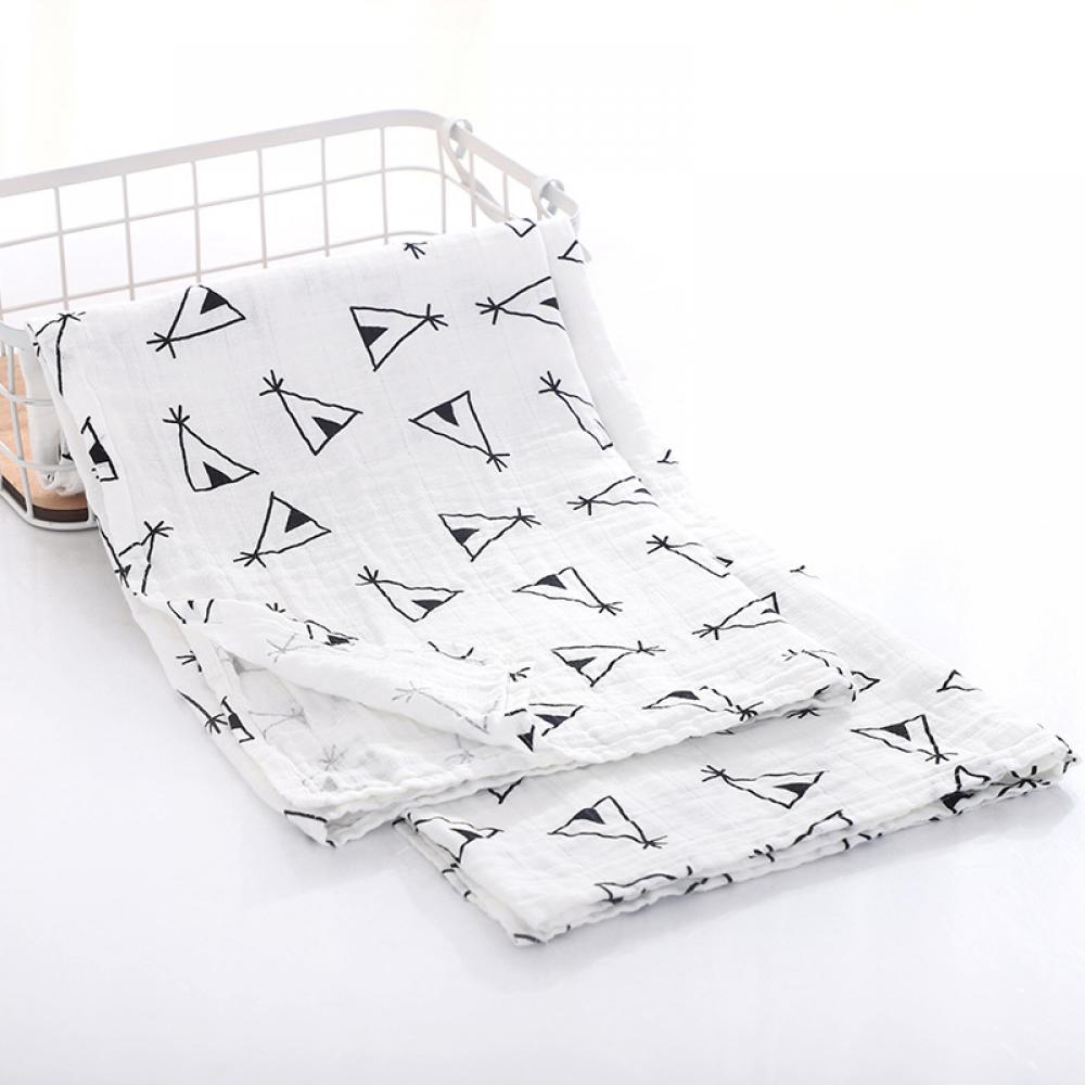 Double Layer Cotton Gauze Printed Baby Blanket Wholesale