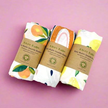 Baby Gauze Blanket Newborn Swaddling Towel Bamboo Cotton