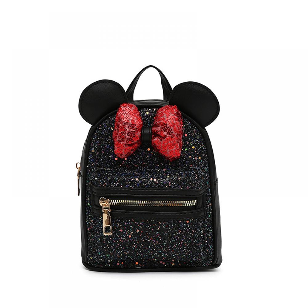 Baby Girl Fashion Trend Sequin Bow Ears Cute Backpack Wholesale