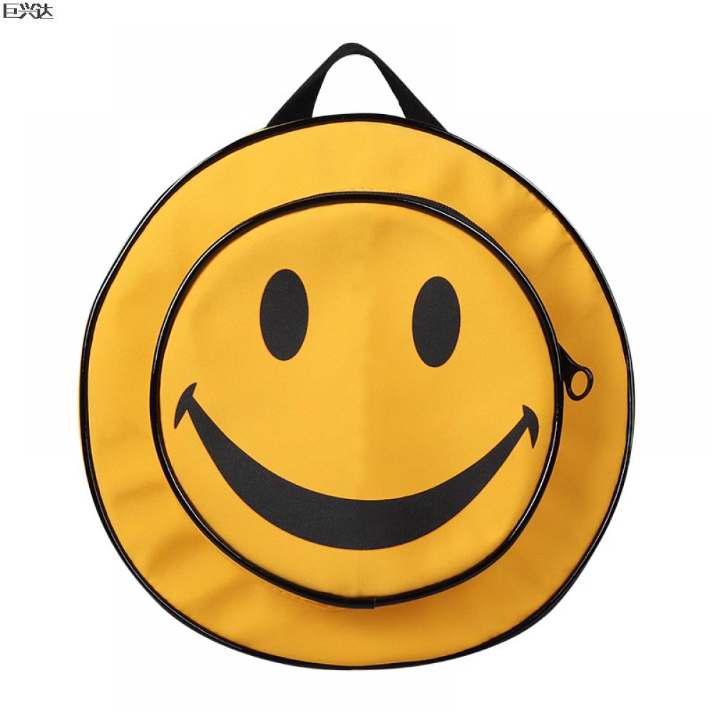 Neutrals Cartoon Children Casual Backpack Smiley Face