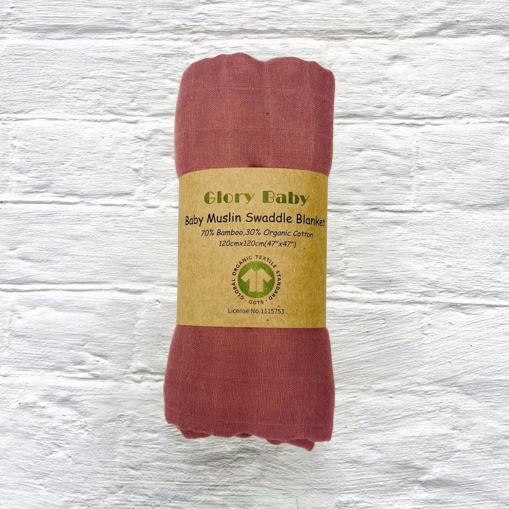 Double Bamboo Cotton Newborn Solid Color Gauze Blanket