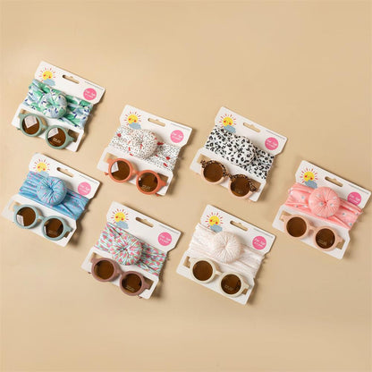 2PCS Children's sunglasses hair band set