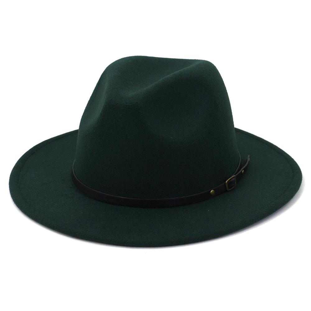Jazz Hat Autumn And Winter British Retro Top Hat Fashion Women's Woolen Hat Wholesale Women's Hats