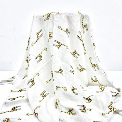 Baby Gauze Blanket Newborn Swaddling Towel Bamboo Cotton