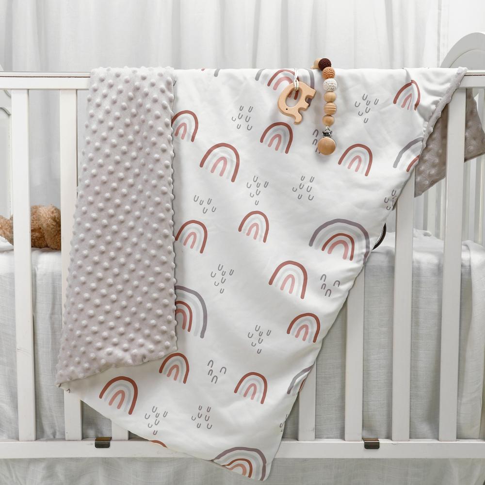 Baby Autumn and Winter Blanket Newborn Baby Beanie Quilt