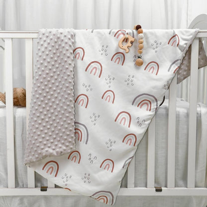 Baby Autumn and Winter Blanket Newborn Baby Beanie Quilt