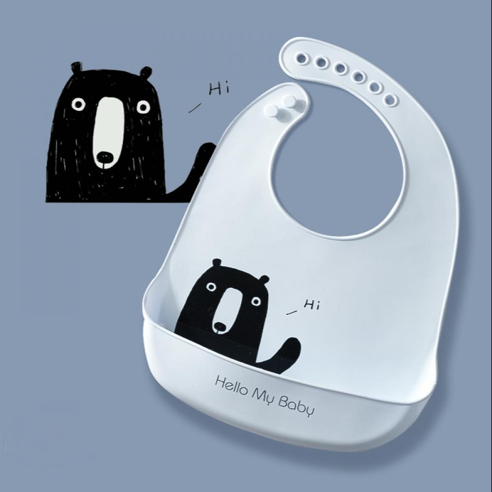 Baby Silicone Bib Waterproof Bib Wholesale Baby Accessories
