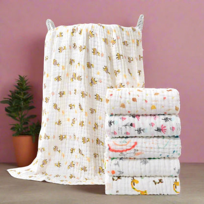 Infant Pure Cotton Bath Towel Six Layers Of Gauze
