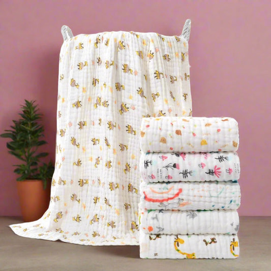Infant Pure Cotton Bath Towel Six Layers Of Gauze
