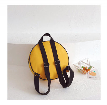 Neutrals Cartoon Children Casual Backpack Smiley Face