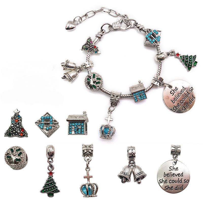 Christmas Children's Bracelet Set Handmade DIY Large Hole