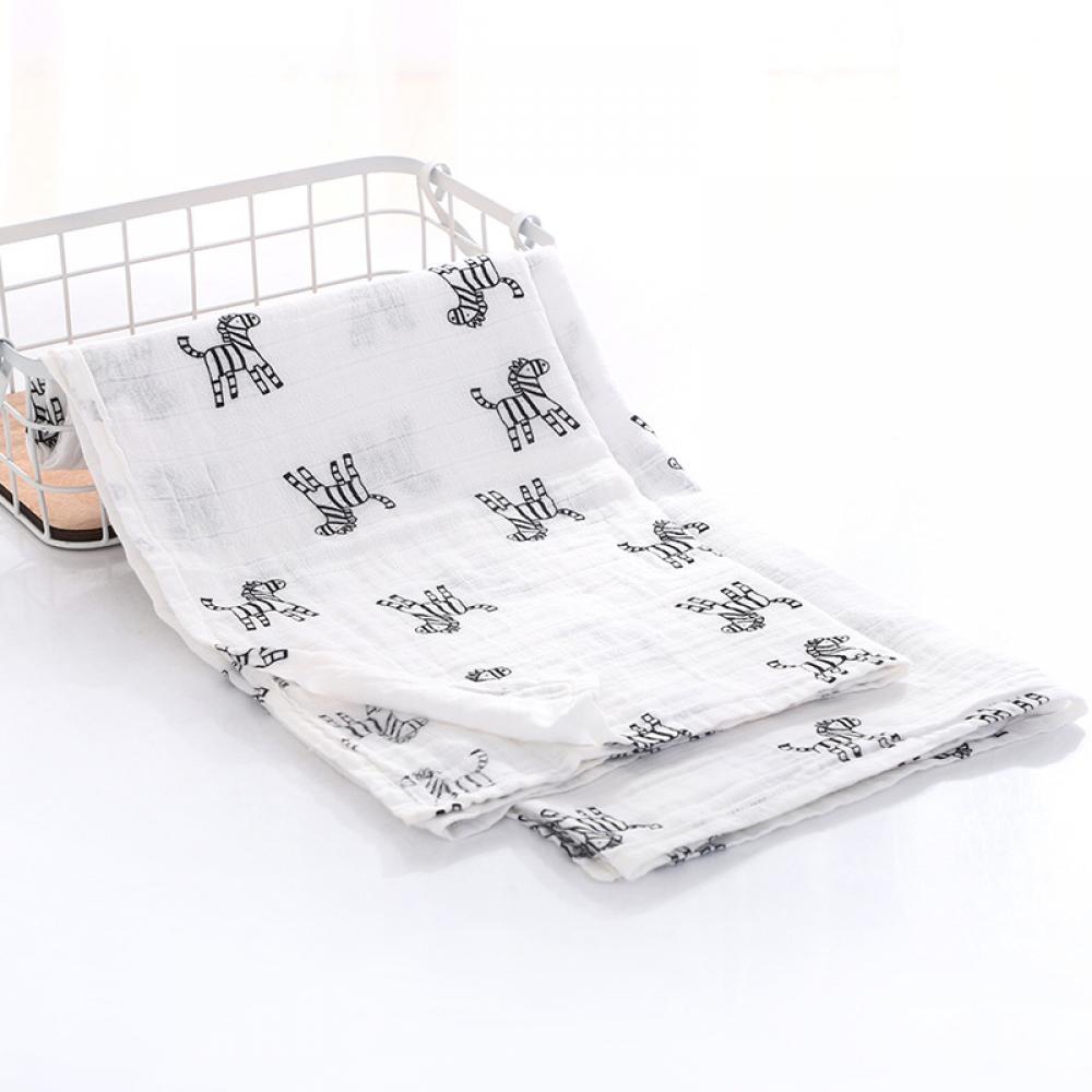 Double Layer Cotton Gauze Printed Baby Blanket Wholesale