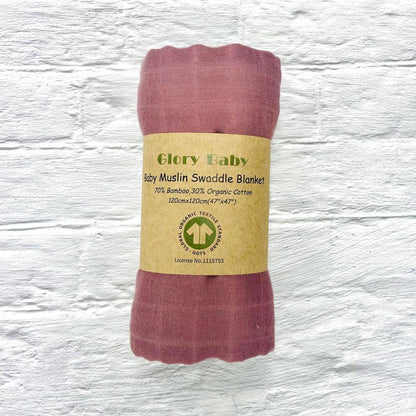 Double Bamboo Cotton Newborn Solid Color Gauze Blanket