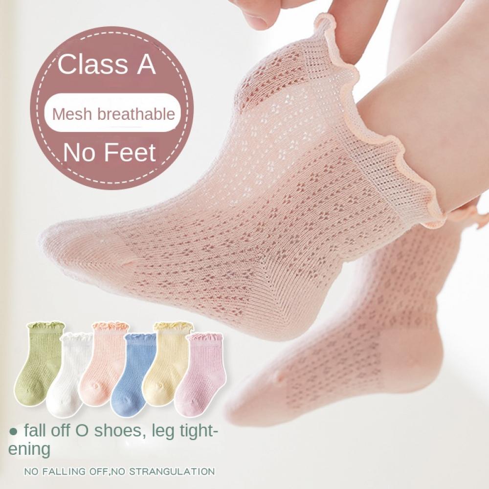Baby socks summer thin mesh cotton socks breathable