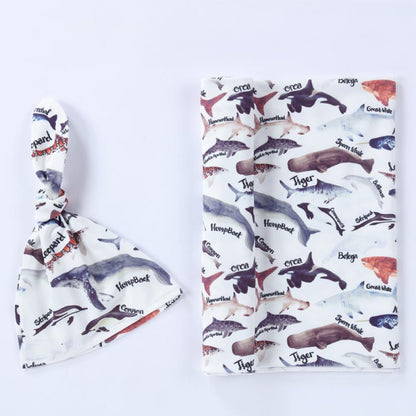 Towel Wrapping Supplies Newborn Cotton Caps Blankets
