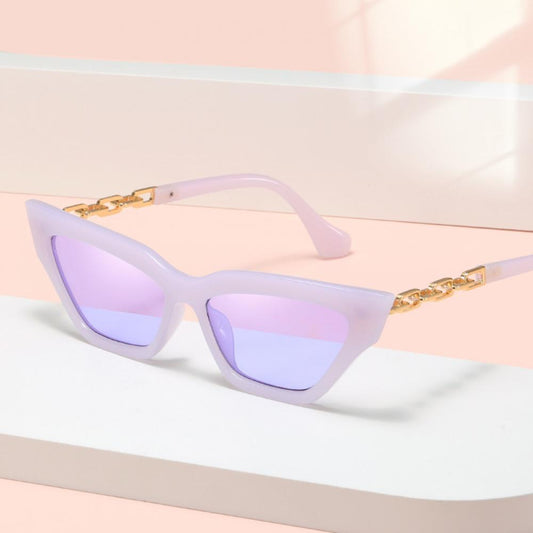 Fashion Universal Sunglasses Personality Versatile Street Shooting Female Small Face Temperament Chain Foot Sunglasses Wholesale