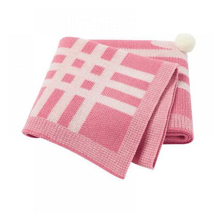 Spring Autumn Stereo Bunny Baby Knit Blanket Baby Blankets