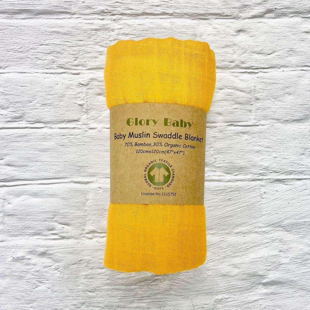 Double Bamboo Cotton Newborn Solid Color Gauze Blanket