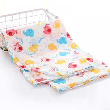 Double Layer Cotton Gauze Printed Baby Blanket Wholesale