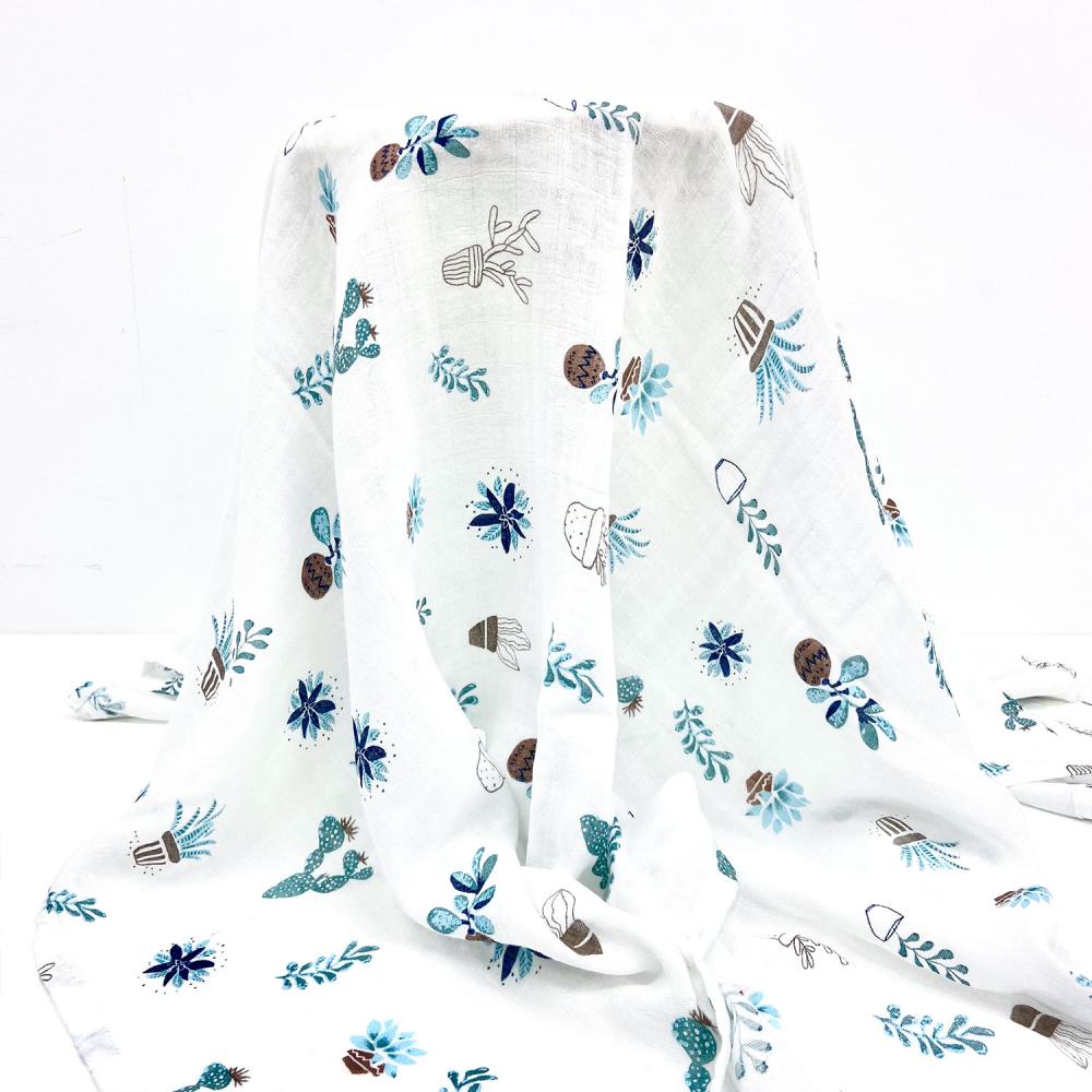 Baby Gauze Blanket Newborn Swaddling Towel Bamboo Cotton