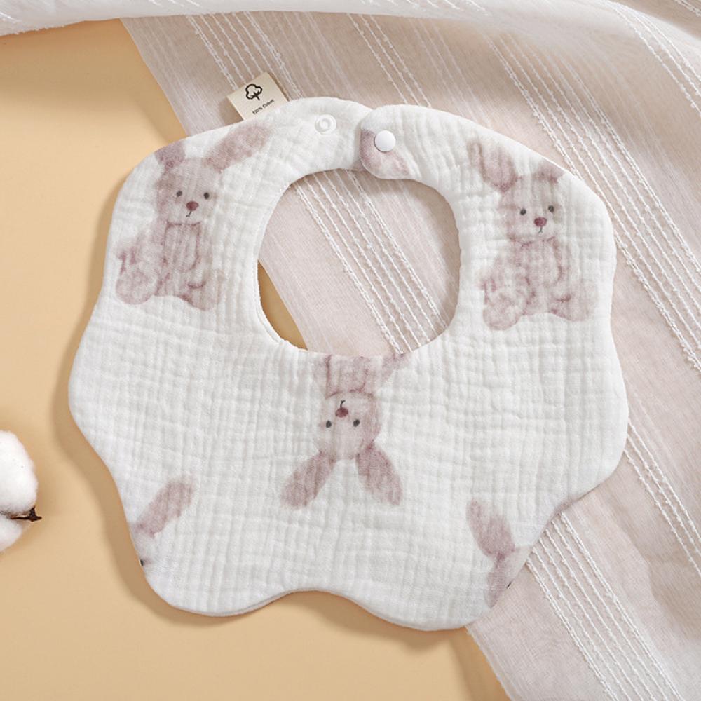 Pure Cotton Six-layer Gauze Baby Bib 360 Degrees Saliva Towel Wholesale