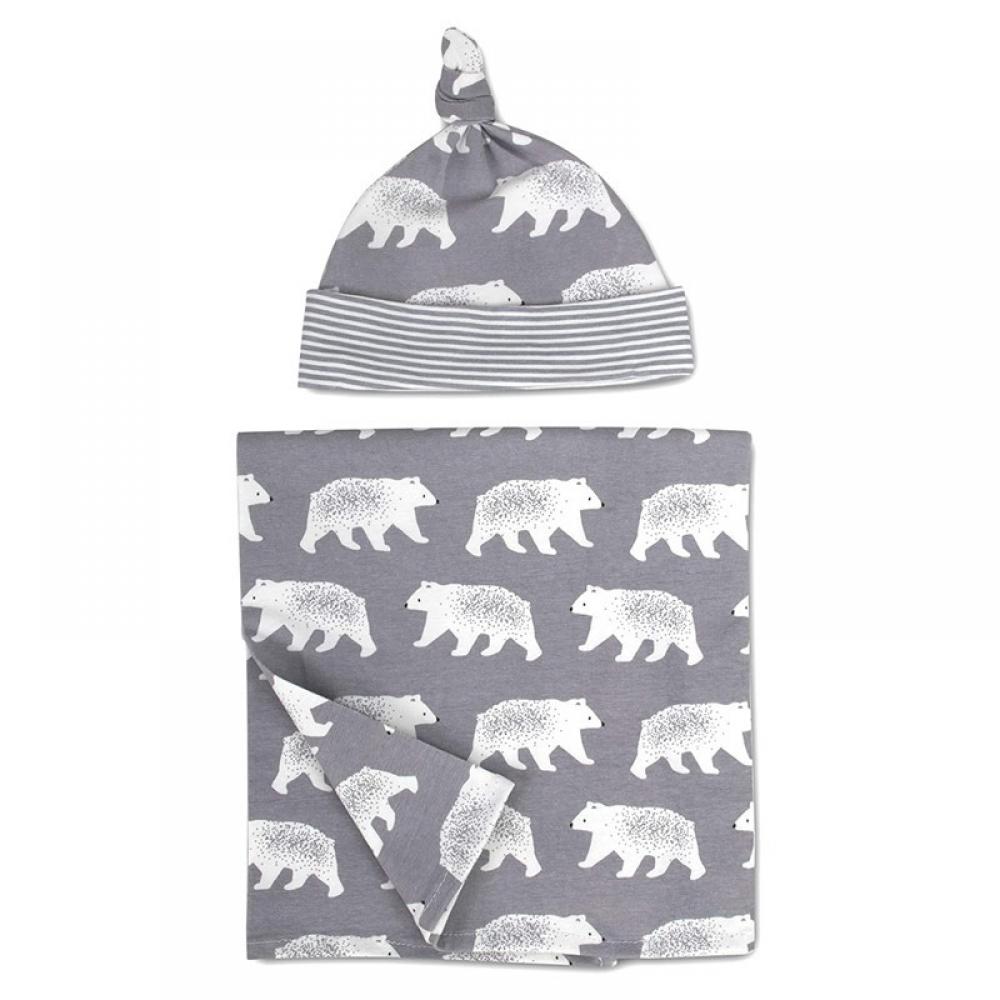 Towel Wrapping Supplies Newborn Cotton Caps Blankets