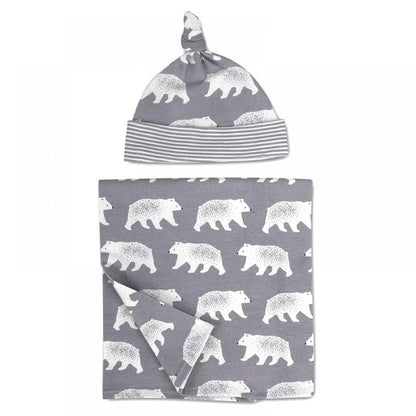 Towel Wrapping Supplies Newborn Cotton Caps Blankets