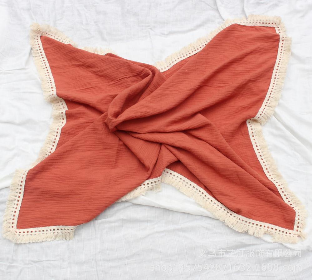 Infant tassel blanket Cotton Baby Blankets Wholesale