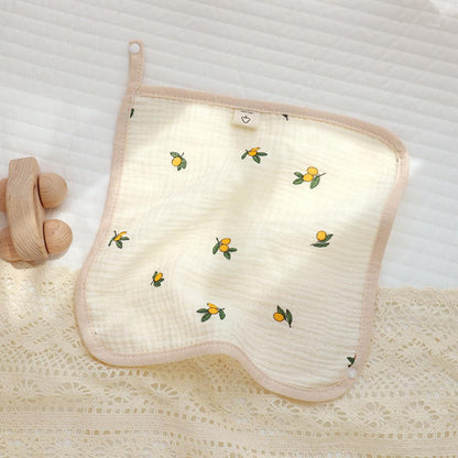 Summer Newborn Baby Double Layer Cotton Gauze Bib