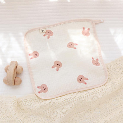 Summer Newborn Baby Double Layer Cotton Gauze Bib