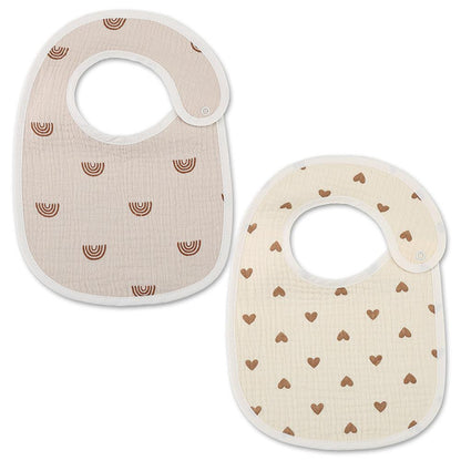 Newborn Baby Bibs Cotton and Bear Printed Saliva Towel