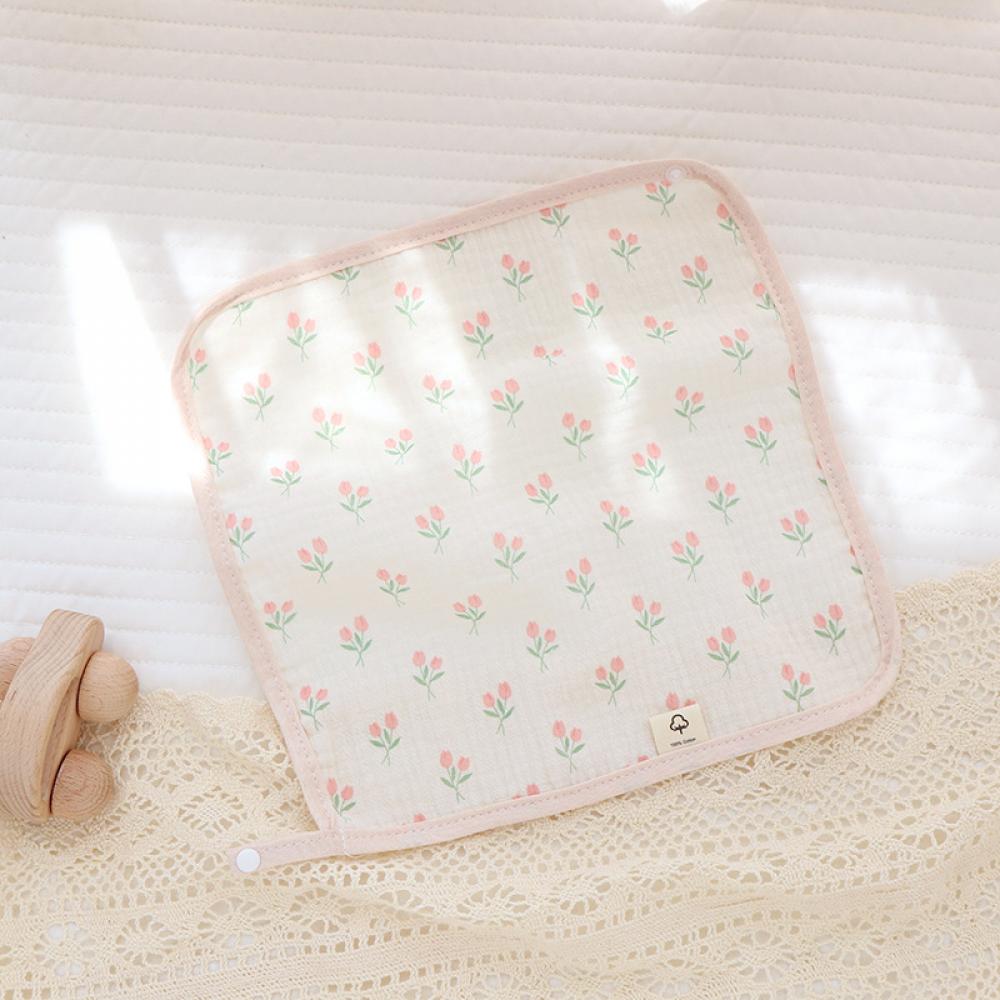 Summer Newborn Baby Double Layer Cotton Gauze Bib