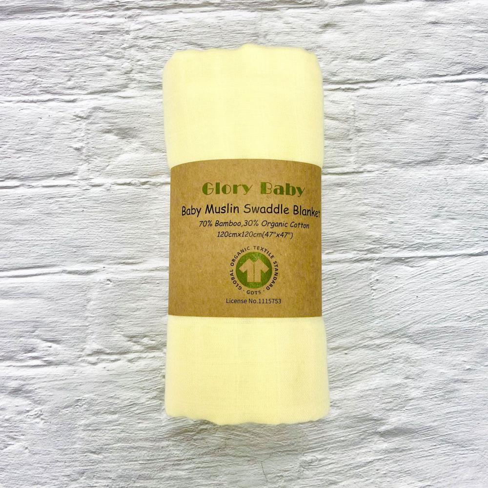 Double Bamboo Cotton Newborn Solid Color Gauze Blanket