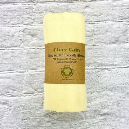 Double Bamboo Cotton Newborn Solid Color Gauze Blanket