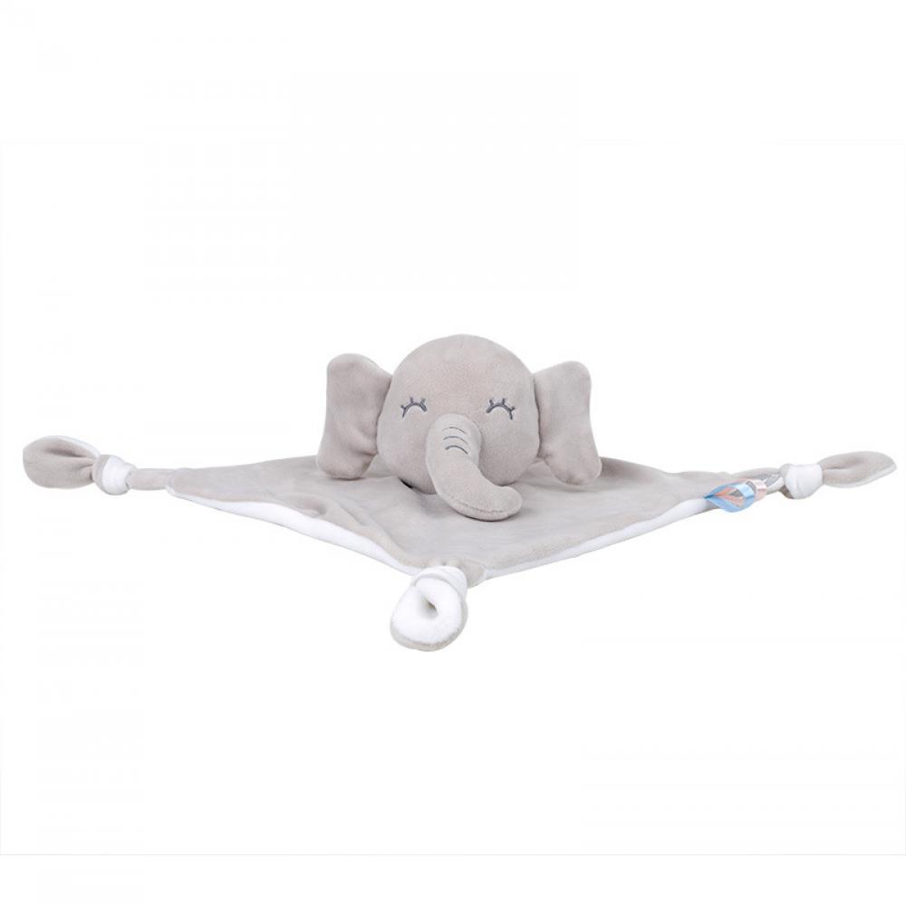 Cartoon Elephant Rabbit Baby Security blanket Baby Bib