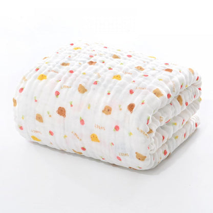 Infant Pure Cotton Bath Towel Six Layers Of Gauze