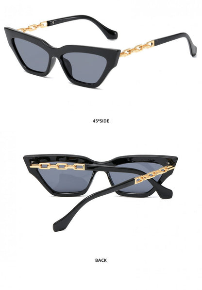 Fashion Universal Sunglasses Personality Versatile Street Shooting Female Small Face Temperament Chain Foot Sunglasses Wholesale