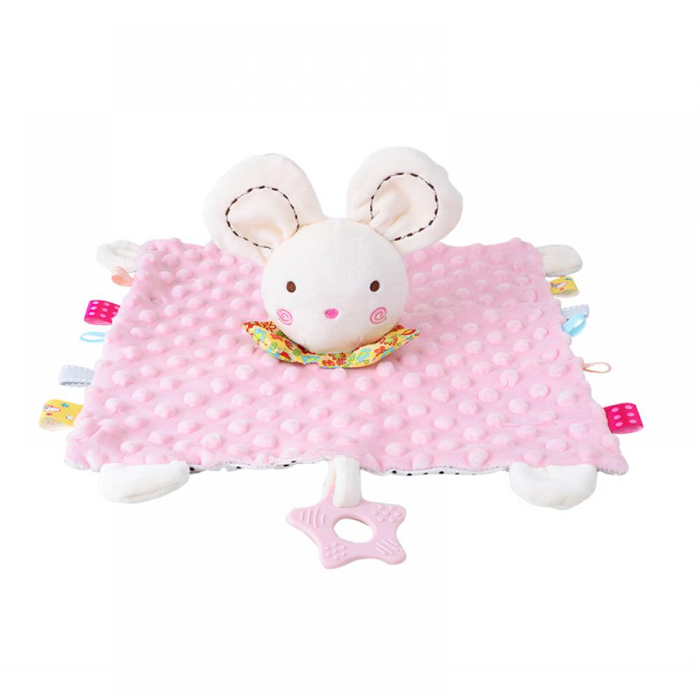 Cute Cartoon Animal Soothing Towel Baby Security blanket Wholesale Baby Bibs