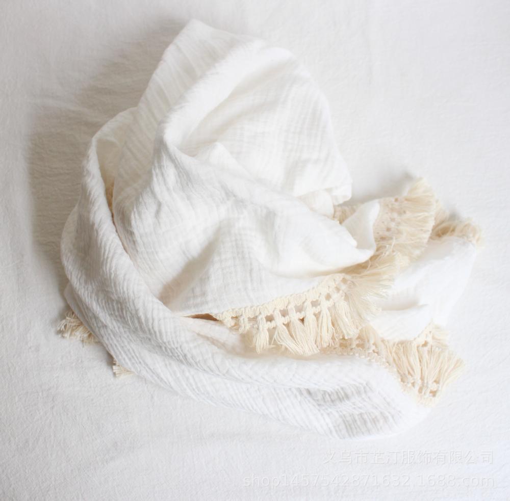 Infant tassel blanket Cotton Baby Blankets Wholesale