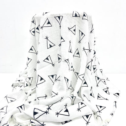 Baby Gauze Blanket Newborn Swaddling Towel Bamboo Cotton