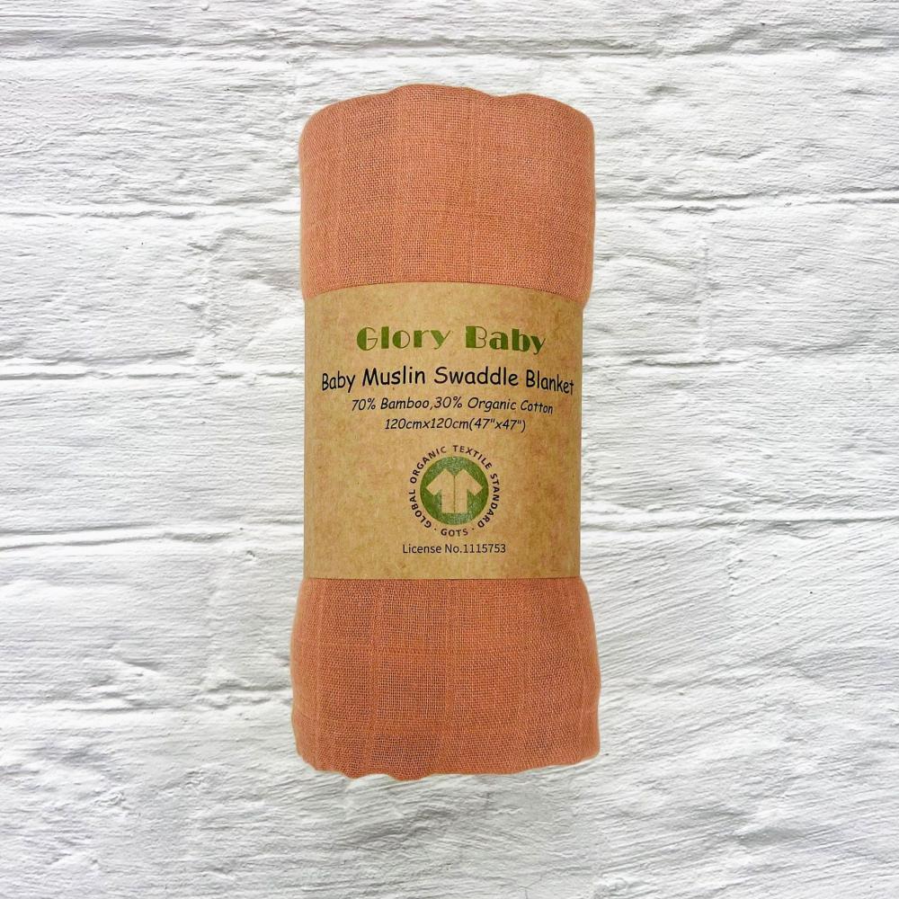 Double Bamboo Cotton Newborn Solid Color Gauze Blanket
