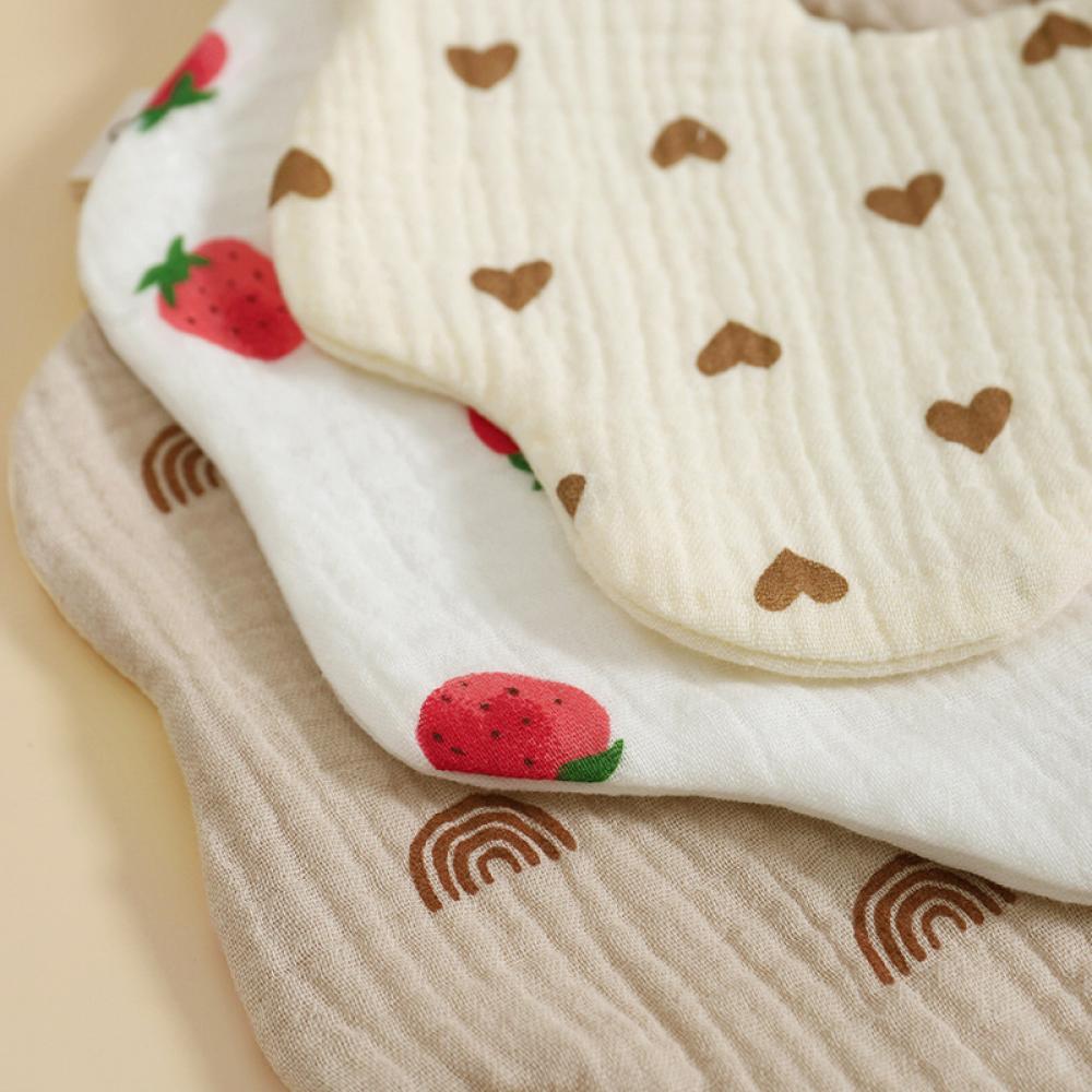 Pure Cotton Six-layer Gauze Baby Bib 360 Degrees Saliva Towel Wholesale