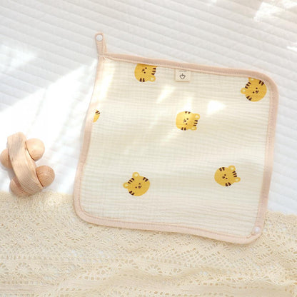 Summer Newborn Baby Double Layer Cotton Gauze Bib