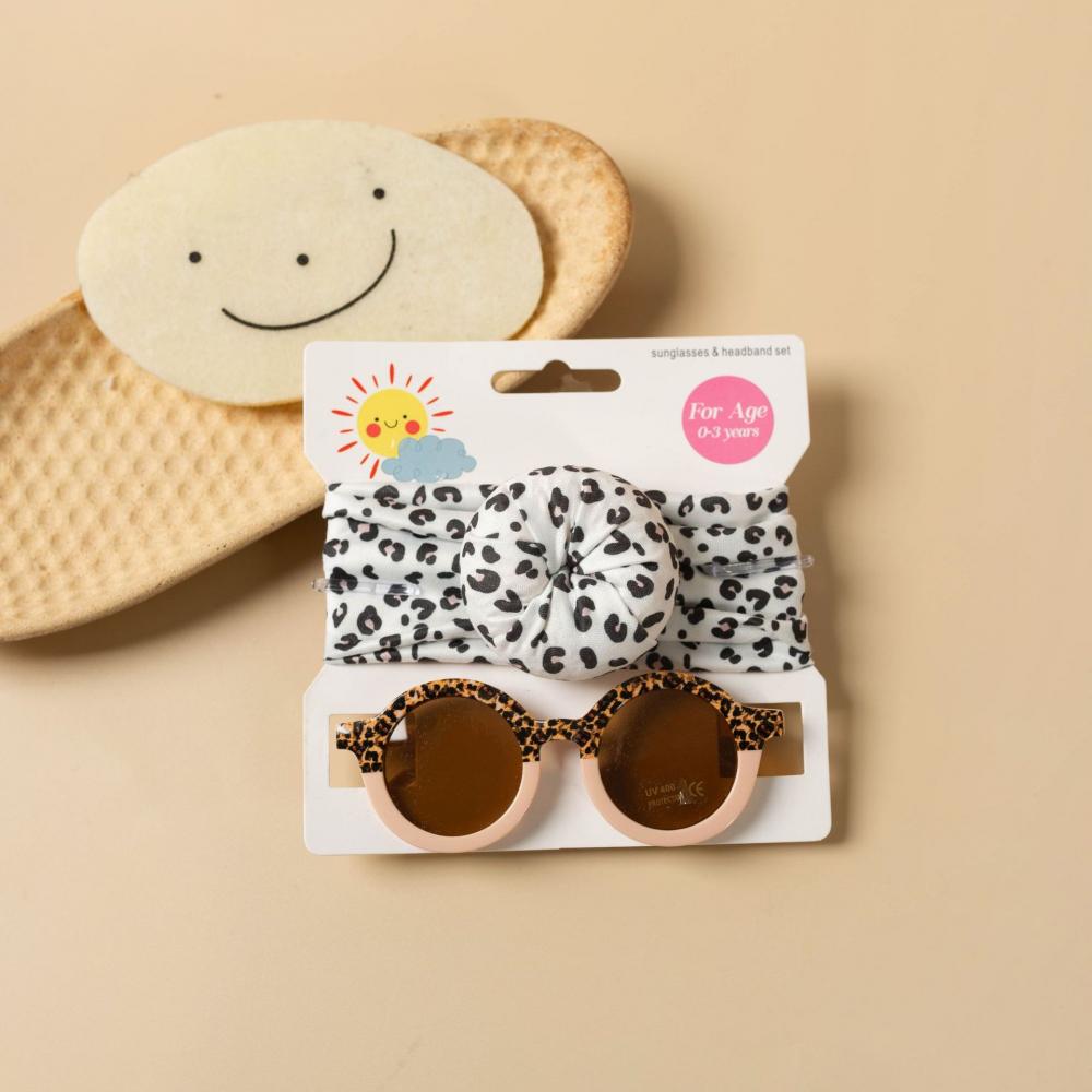 2PCS Children's sunglasses hair band set