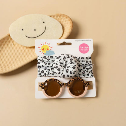 2PCS Children's sunglasses hair band set
