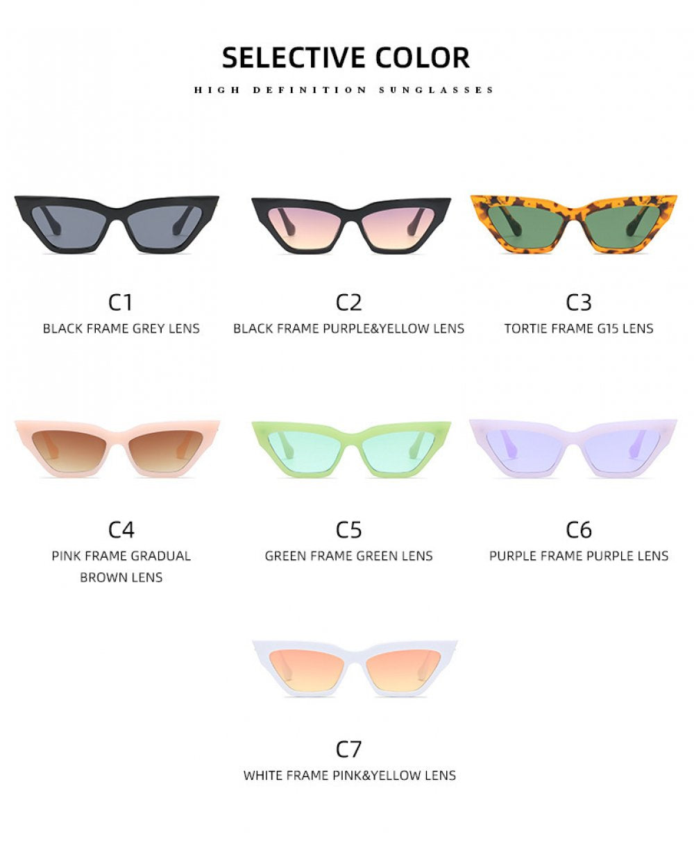 Fashion Universal Sunglasses Personality Versatile Street Shooting Female Small Face Temperament Chain Foot Sunglasses Wholesale