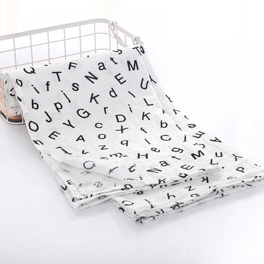 Double Layer Cotton Gauze Printed Baby Blanket Wholesale