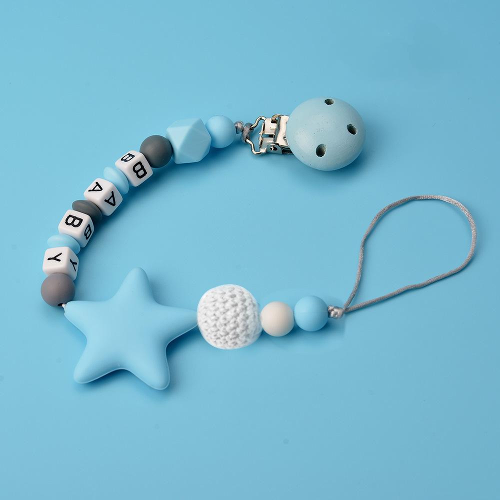 Soothing Pacifier Clip Silicone Teether Anti-drop Chain