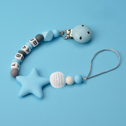 Soothing Pacifier Clip Silicone Teether Anti-drop Chain