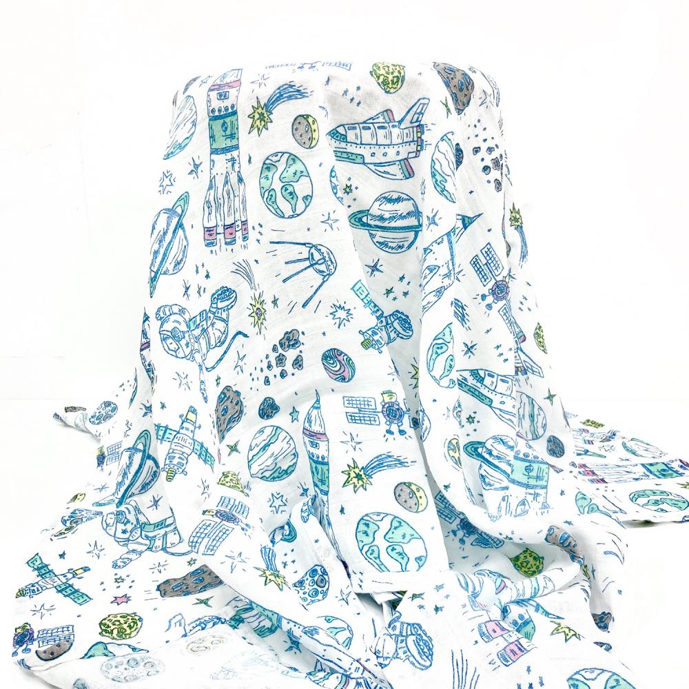 Baby Gauze Blanket Newborn Swaddling Towel Bamboo Cotton